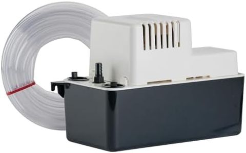Little Giant VCMA-15ULT 115 Volt, 65 GPH, 1/50 HP Automatic Condensate Removal Pump with Tubing (no Safety Switch), Black/White, 554411