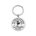 Fleure Esme My Little Girl Yesterday Printed Mom Dad To Daughter Keychain