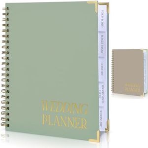 Beautiful Wedding Planner Book and Organizer - Perfect for Detailed Planning Of Your Big Day - Unique Engagement Gift for Newly Engaged Couples, Future Brides and Grooms