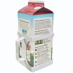 HandiHandle® Half Gallon Milk, Juice, or Beverage Carton Holder | Lightweight and Slim to Save Refrigerator Space | for Seniors, Home Kitchens, Coffee Shops, Restaurants, and Baristas. (1)