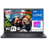 Dell 2023 Inspiron 15 3520 15.6" Touchscreen FHD Laptop Computer, 12th Gen Intel 10-Core i7-1255U up to 4.7GHz, 16GB DDR4 RAM, 512GB PCIe SSD, WiFi 6, Bluetooth 5.2, Carbon Black, Windows 11 Home