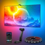 Govee Envisual TV LED Backlight T2 with Dual Cameras, 16.4ft RGBIC Wi-Fi TV LED Backlights for 75-85 inch TVs, Double Light Beads, for Halloween Decorations, Xmas, Smart App Control, Music Sync