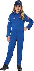 Kids Blue Jumpsuit Costume NASA Small