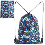 Marvel Children's Small Backpack with Drawstring for Sports, School, Swimming Pool