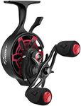 Piscifun ICX Frost Ice Fishing Reel, Inline Ice Reel, Innovative Structure Design, Magnetic Drop System, No line Twist, Large Spool Diameter, 7+1 Shielded BB, 2.7:1 High Speed Ratio-Right Hand, Red