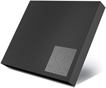 Large Foam Balance Pad 15.4×12.6×2",5BILLION Stability Pad for Balance Workout,Non-Slip Exercise Balance Pad for Physical Therapy,Yoga Knee Pad for Gym Fitness Stretching Pilates,Black