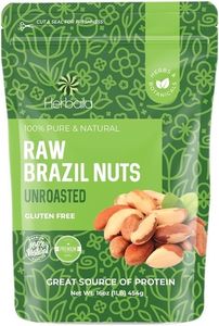 Brazil Nuts Raw 16oz. Premium Brazilian Nuts, Raw Brazil Nuts Unsalted, Ideal for Snacking & Baking, Fresh and Crunchy, Brazil Nuts Bulk, Sustainably Harvested Shelled Brazil Nuts Whole 1LB