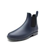 DREAM PAIRS Wellington Boots Men Ankle Wellies Short Chelsea Booties Waterproof Rain Boots Easier On and Off,Size 10,Blue,SDRB2401M-E