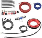 ROCKRIX True 8 Gauge Complete AMP Wring Kit Amplifier Installation Wiring Kit for Car Audio System