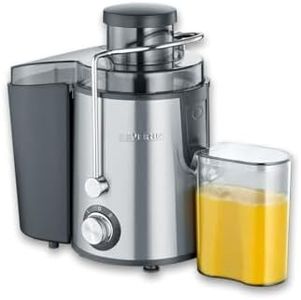 Severin Multi-Purpose Electric Juicer with 400 W of Power ES 3566, Brushed Stainless Steel-Black