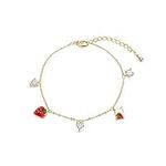 Bracelet Friend Bracelet Heart Cute Strawberry Sweet Zircon Small Girl Bracelets Necklace Wedding