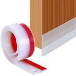 URBANMONK Silicon Door Bottom Sealing Strip | Self Adhesive Door Gap Filler Rubber | Door Bottom Sealing Strip Guard | Protector from Cockroach, Insect, Bugs, Air & Dust | (39 Inch, Transparent)