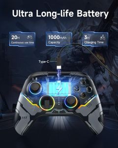 EasySMX X15 Wireless PC Game Controller – Hall Joysticks, Bluetooth, Windows/Android/Switch Compatible