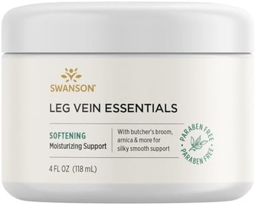 Swanson Leg Vein Essentials Cream - 4 fl Ounce (118 ml) - Supportive Cream for Healthy Leg Veins and Circulation
