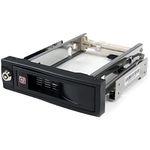 StarTech.com 5.25in Trayless Hot Swap Mobile Rack for 3.5in Hard Drive - Internal SATA Backplane Enclosure - Lockable drive bay (HSB100SATBK)