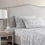 Stone Cottage - Percale Collection - Sheet Set - 100% Cotton, Crisp & Cool, Lightweight & Moisture-Wicking Bedding, King, Hawley Floral