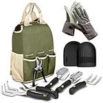 Garden Tools Set & Tote Bag, 9-Pc. 