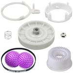 Upgraded W10721967 Washer Pulley Clutch Kit wr Laundry Dryer Balls & W10006384 Washer Drive Belt for Whirlpool, Kenmore, Maytag Washing Machine Replace W10721967, W10006356, AP5951296, W10315818