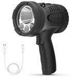 Energizer Rechargeable Torch, LED Super Bright Spotlight for Outdoor Lights, Fishing, Camping, Running, Water and Impact Resistant for Work, up to 600 Lumens, USB Charging Cable Included