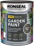 Ronseal RSLGPCG750 Garden Paint Charcoal, Grey, 750 ml
