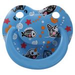 Cute Adult Pacifier for Anxiety Autistic：Big Size Butterfly Shaped Silicone Nipple Binky - Large Shield Printed Paci Blue for Sleep