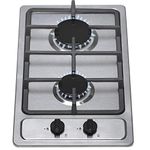 SIA SSG302SS 30cm Stainless Steel Compact Domino Gas Hob With Cast Iron Supports