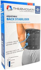 Thermoskin Adjustable Back Stabiliser, Black, XL