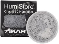 XIKAR Crystal Gel Humidifier Jar for Cigar Humidors - Reusable Cigar Humidifier Crystals with Magnet Attachment System - Regulates 70% Relative Humidity & Lasts up to 90 Days, Ideal for 50 Cigars