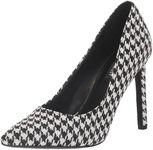 Nine West Women's Tatiana Pump, Black Houndstooth 008, 6.5