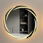 LUVODI Round LED Bathroom Mirror: 6