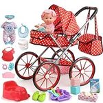 Baby Doll Stroller Set Toys with 12