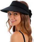 Simplicity Black Visor Women UPF 50