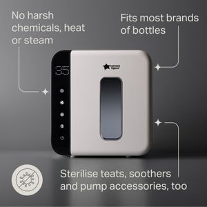 Tommee Tippee Ultra UV Steriliser & Dryer – White Baby Bottle Sanitizer