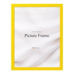 eletecpro 12x16 Picture Frame, Colorful Frame for Modern Style, Made of Engineered Wood and Clear Acrylic Ready for Wall Poster Display, Yellow Frame, 1 Pack