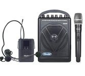 Hisonic HS120B Portable PA System with Wireless Microphones, Black