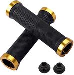 Zitokin MTB Grips Mountain Bike Grips 135MM Long Bicycle Handlebar Replacement (Gold)