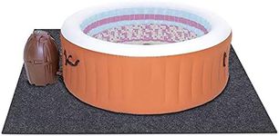 Meitola Hot Tubs Mat, Backing Prevents Liquid Penetration – Protects Floor, Contains Liquids, Anti-Slip Backing, Home Equipment mat，Protect The hot tubs from wear, Washable (90”×102”)