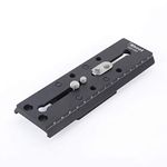 iShoot Combo Replacement Quick Release Plate QR Mount Base Compatible with Fluid Head Manfrotto 500 series, 700 series and Sachtler FSB 10T/FSB 8T/ FSB 6T, DV2/DV8/DV10SB/DV12SB, V14/V18/ACE XL series