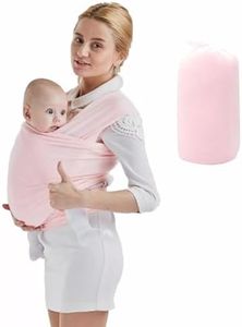 Baby Wrap Carrier,Breathable Infant Sling, Baby Carrier Wrap for Newborn to Toddler, Lightweight and Hands Free, Adjustable Carriers (Pink)