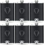 Groomsman Gifts Set of 6 Flask for 