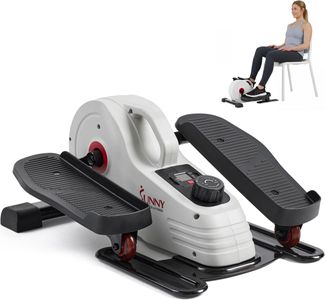 Sunny Health & Fitness Magnetic Under Desk Elliptical – Mini Pedal Exerciser with LCD Monitor, Portable Home Gym