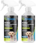 BioBreeze Pet Stain And Odour Preventer Spray With Bio Enzymes Urine Carpet Cleaner Powerful Enzymatic Formula For Dogs & Cats Fresh Linen 500ml (Pack of 2)