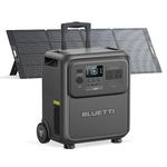 BLUETTI Elite 400 Solar Generator with 350W Solar Panel Included (Ship Separately), 3840Wh LFP Batttery Backup with 2600W AC Outlets (3900W Power Lifting) for Home Backup, Outage, RV Life, Camping