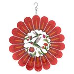 Spin Art Deluxe 3D Humming Bird Multicolour Wind Spinner (12-Inch)