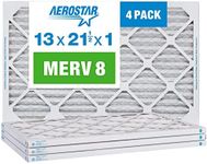 Aerostar 13x21 1/2x1 MERV 8, Pleated Air Filter, 13 x 21 1/2 x 1, Box of 4, Made in The USA