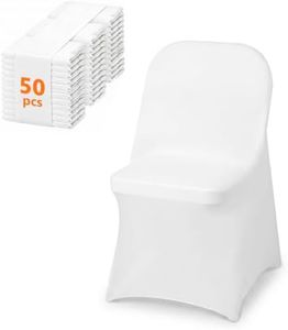 HPNIS 50 Pack Spandex Folding Chair Covers, Stretch Fit Seat Protector