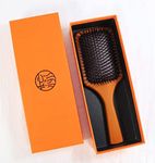 Paddle Hair Brush for Detangling, Wooden Hairbrush,Hairbrush Set With Air Cushion, Spa Comb,Reduces Frizz, Massages Scalp,Comb For Women And Men,For Straight Curly Wavy Wet And Dry Hair,Thick Or Fine