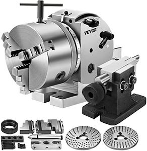 Vevor Dividing Head BS-0 5Inch 3 Jaw Chuck Dividing Head Set Precision Semi Universal Dividing Head for Milling Machine Rotary Table Tailstock Milling Set (5 Inch Chuck) : Tools & Home Improvement