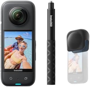 Insta360 X3 Auf Geht's-Bundle - wasserdichte 360°-Actionkamera mit 1/2"-Sensor, 5,7K 360°, 72MP 360°-Fotos, Stabilisierung, 2,29"-Touchscreen, Vibrationsfeedback, KI-Bearbeitung, Live-Streaming