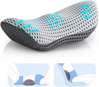 Lumbar Pillow,Memory Foam Back Support Pillow for Pain Relief,Ergonomic Neo Cushion Lumbar Support Pillow forOffice Chair,Car Seat,Bed and Recliner, Light Grey